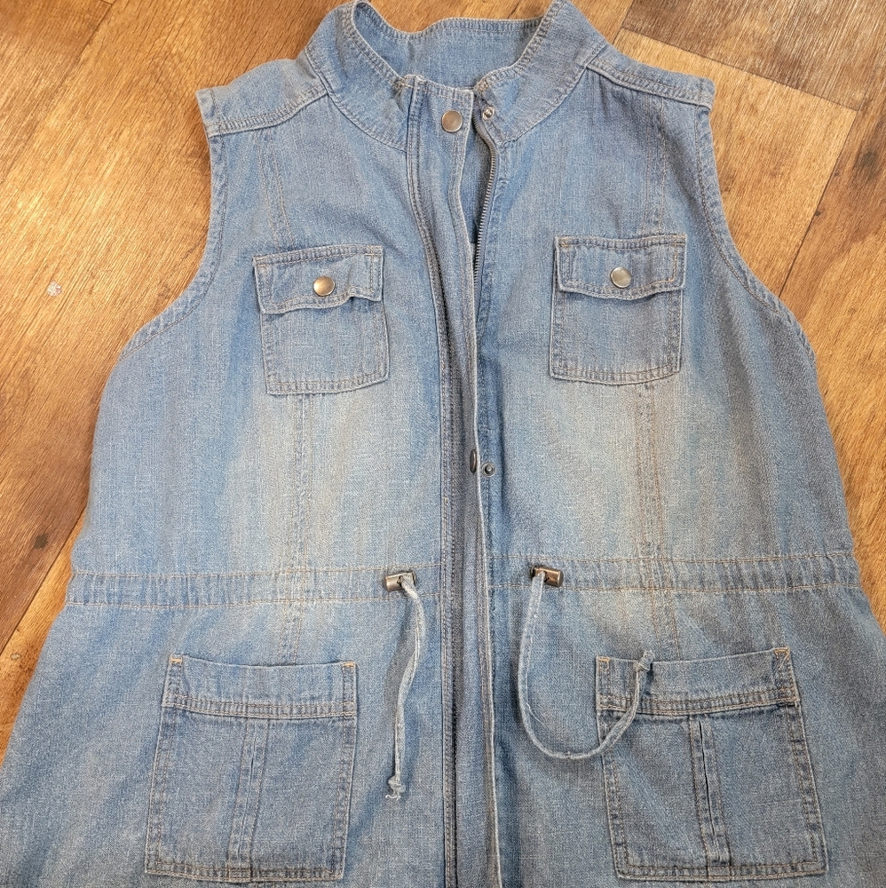 Christopher Banks denim vest